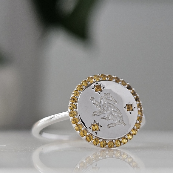 Harry Potter Hogwarts Pride Hufflepuff ring, 925 Sterling Silver - Picture 3 of 5